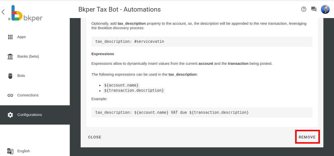 Installing a bot from the Automations portal