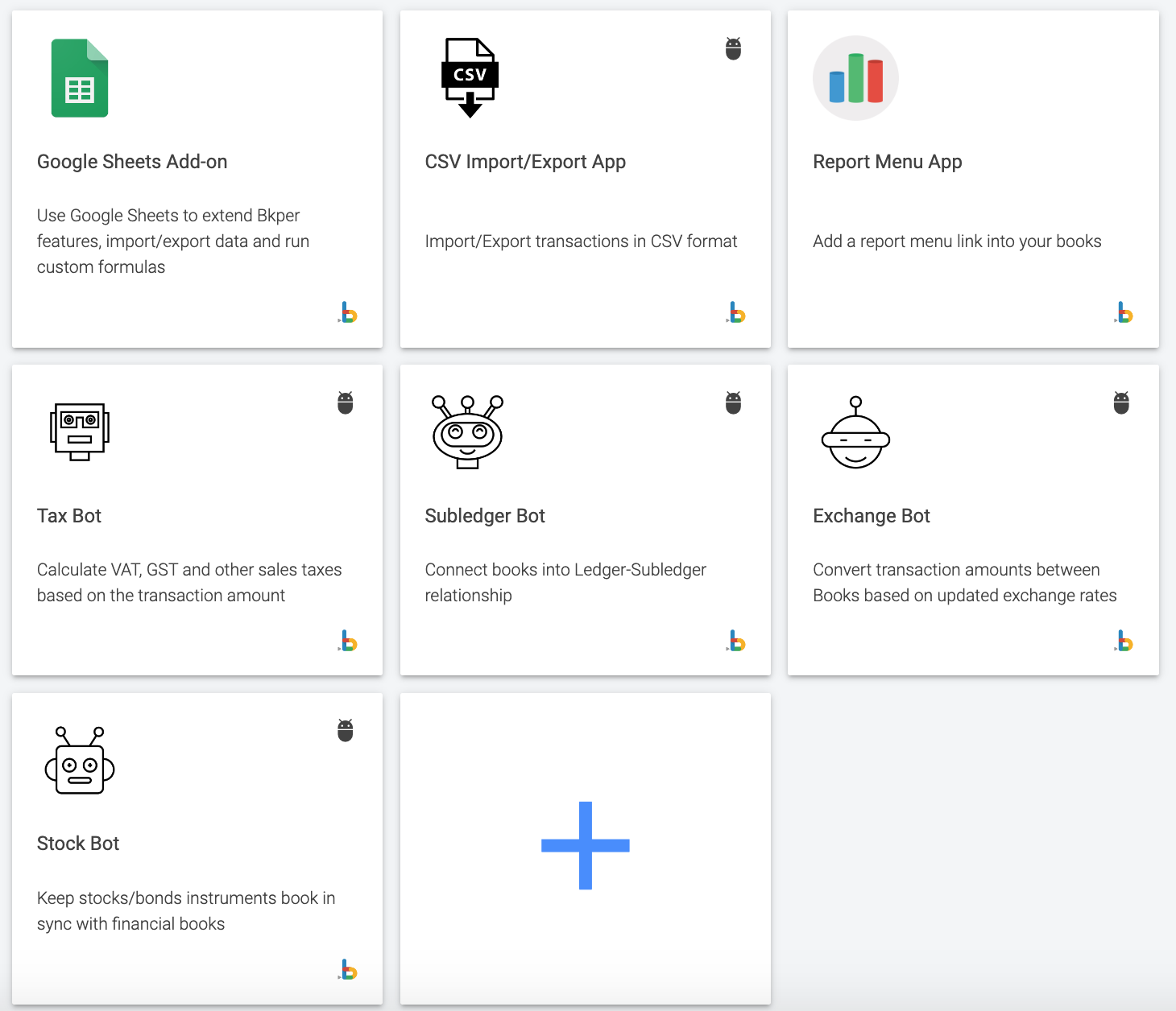 Bkper Apps and Bots for automating bookkeeping tasks