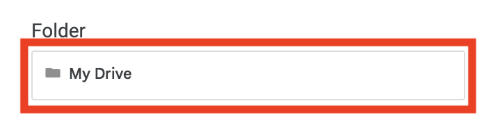 Select My Drive in the Google Sheets copy dialog