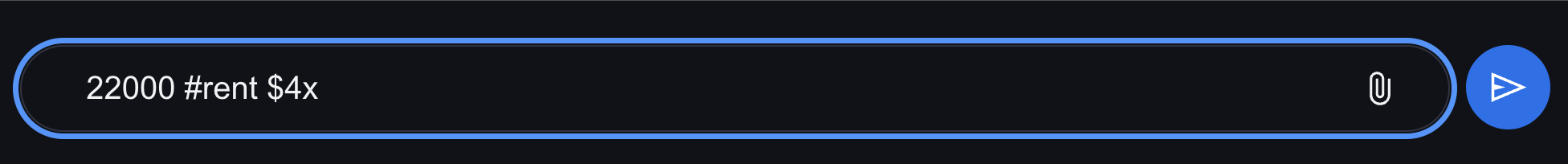Recording a transaction with 4x multiplier for monthly rent