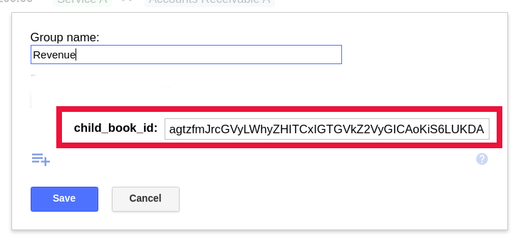 Setting child_book_id on the parent group for account sync