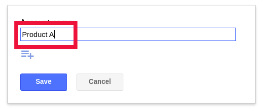 Creating the new revenue account