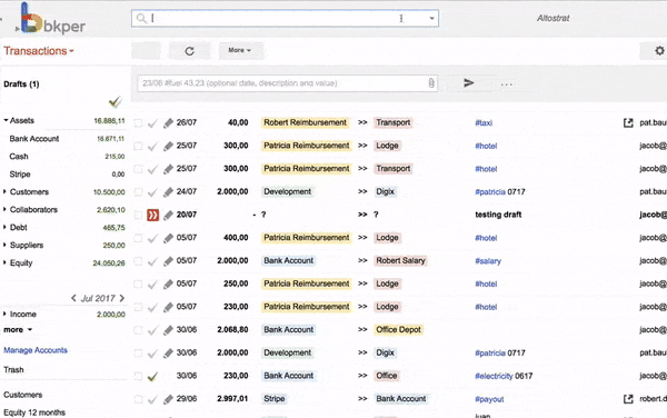 Bkper Search, find transactions easier and faster